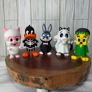 Handmade 3D Printed Animal Halloween Figurines Vampire, Mummy Ghost Set Of 5 4in